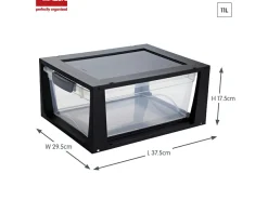 Sunware Aufbewahrungsboxen^Omega 4er-Set 11L drawer - schwarz