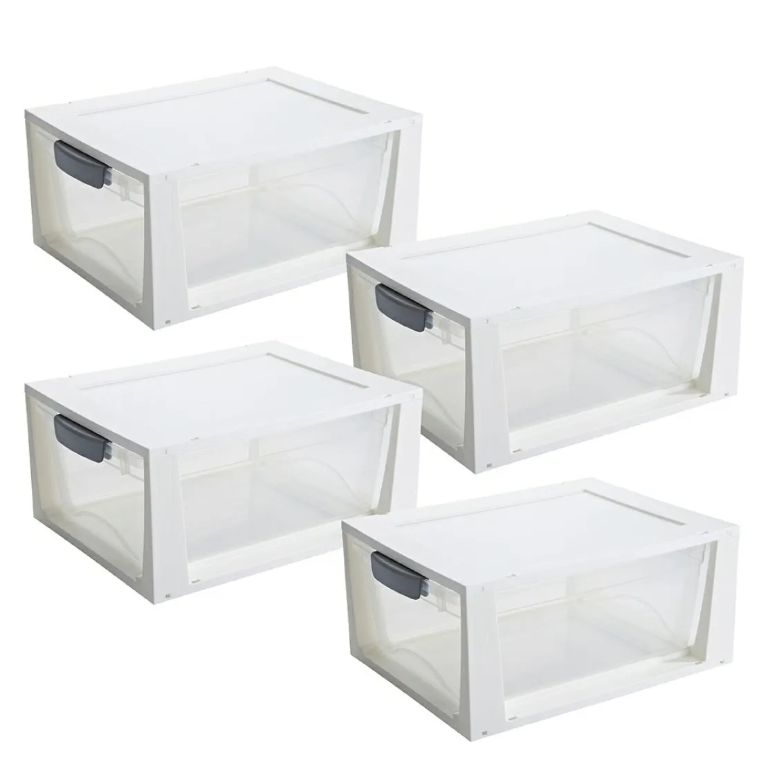 Sunware Aufbewahrungsboxen-Omega 4er-Set 11L drawer - weiß