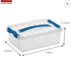 Sunware Q-line 4 Liter Aufbewahrungsbox - Blue< Aufbewahrungsboxen