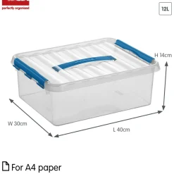 Sunware Aufbewahrungsboxen-Q-line 12 Liter Aufbewahrungsbox - Blue