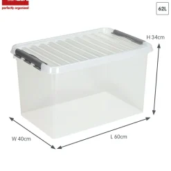 Sunware Aufbewahrungsboxen^Q-line 62 liter Aufbewahrungsbox - Metal