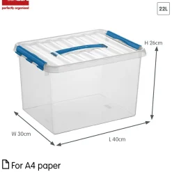 Sunware Aufbewahrungsboxen-Q-line 22 Liter Aufbewahrungsbox - Blue