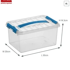 Sunware Aufbewahrungsboxen^Q-line 6 Liter Aufbewahrungsbox - Blue