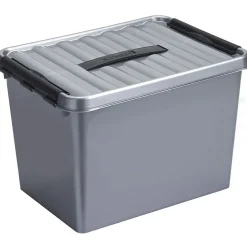 Sunware Aufbewahrungsboxen^Q-line 22 Liter Aufbewahrungsbox - Metal Black