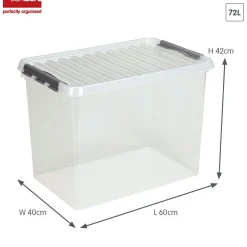 Sunware Aufbewahrungsboxen^Q-line 72 Liter Aufbewahrungsbox - Metall