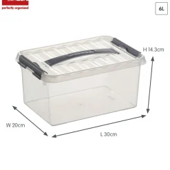 Sunware Q-line 6 Liter Aufbewahrungsbox - Metal< Aufbewahrungsboxen