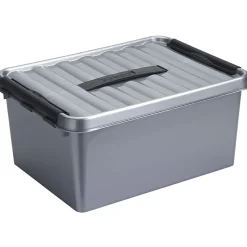 Sunware Aufbewahrungsboxen-Q-line 15 Liter Aufbewahrungsbox - Metall Black