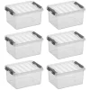 Sunware Q-line 2 Liter 6er-Set Aufbewahrungsboxen< Aufbewahrungsboxen