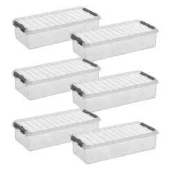 Sunware Q-line 6,5 Liter 6er-Set Aufbewahrungsboxen< Aufbewahrungsboxen