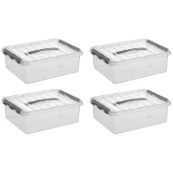 Sunware Aufbewahrungsboxen-Q-line 10 Liter 4er-Set Aufbewahrungsboxen