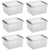 Sunware Aufbewahrungsboxen-Q-line 36 Liter 6er-Set Aufbewahrungsboxen