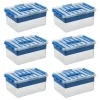 Sunware Aufbewahrungsboxen^Q-line 15 Liter 6er-Set Aufbewahrungsboxen + Einsatz