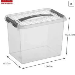 Sunware Aufbewahrungsboxen^Q-line 9 Liter 6er-Set Aufbewahrungsboxen