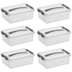 Sunware Aufbewahrungsboxen^Q-line 4 Liter 6er-Set Aufbewahrungsboxen