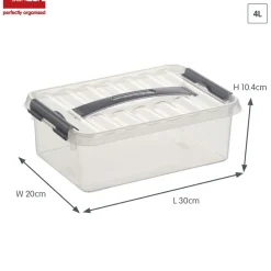 Sunware Aufbewahrungsboxen^Q-line 4 Liter 6er-Set Aufbewahrungsboxen