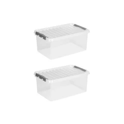 Sunware Aufbewahrungsboxen^Q-line 45 Liter 2er-Set Aufbewahrungsboxen