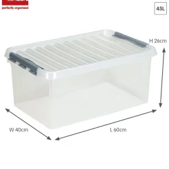 Sunware Aufbewahrungsboxen^Q-line 45 Liter 2er-Set Aufbewahrungsboxen