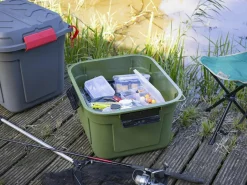 Sunware Q-line 90 Liter grün wasserdichte Aufbewahrungsbox< Aufbewahrungsboxen