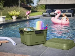 Sunware Q-line 90 Liter grün wasserdichte Aufbewahrungsbox< Aufbewahrungsboxen