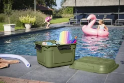 Sunware Q-line 90 Liter grün wasserdichte Aufbewahrungsbox< Aufbewahrungsboxen