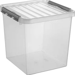 Sunware Aufbewahrungsboxen^Q-line 38 Liter transparent graue Aufbewahrungsbox