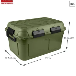 Sunware Q-line 130 Liter wasserdichte Aufbewahrungsbox-Green< Aufbewahrungsboxen
