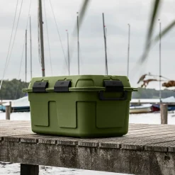 Sunware Q-line 130 Liter wasserdichte Aufbewahrungsbox-Green< Aufbewahrungsboxen