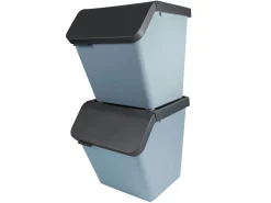 Sunware Aufbewahrungsboxen^Sigma 60 liter Blue Sortiereinheit mit Deckel - 2 Stück