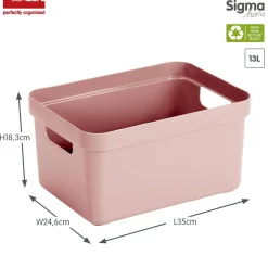Sunware Aufbewahrungsboxen^Sigma 13 liter home set - Pink