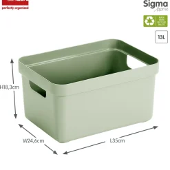 Sunware Sigma 13 Liter home set - Green< Aufbewahrungsboxen