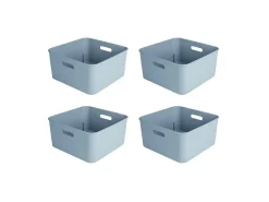 Sunware Aufbewahrungsboxen^Sigma home 12,5 Liter Blue cube box - Set von 4