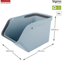 Sunware Aufbewahrungsboxen^Sigma home 30 Liter Sortiereinheit - Blue