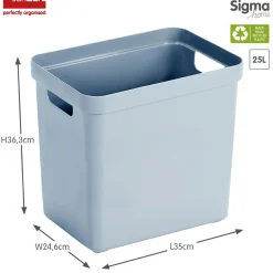 Sunware Sigma home 25 Liter Aufbewahrungsbox - Blue< Aufbewahrungsboxen