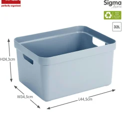 Sunware Sigma home 32 Liter Aufbewahrungsbox - Blue< Aufbewahrungsboxen