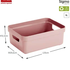 Sunware Aufbewahrungsboxen-Sigma home 9 Liter Aufbewahrungsbox - Pink