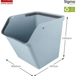 Sunware Aufbewahrungsboxen-Sigma home 60 Liter Sortiereinheit - Blue