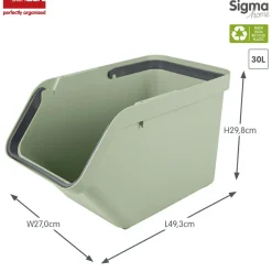 Sunware Sigma home 30 Liter Sortiereinheit - Green< Aufbewahrungsboxen