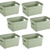 Sunware Aufbewahrungsboxen^Sigma Home 2,5 liter Set von 6 Lagerbox - Green