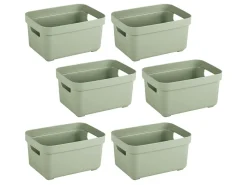Sunware Aufbewahrungsboxen^Sigma Home 2,5 liter Set von 6 Lagerbox - Green