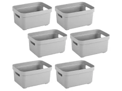 Sunware Aufbewahrungsboxen-Sigma Home 2,5 liter Set von 6 Lagerbox - Grey