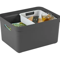 Sunware Aufbewahrungsboxen^Sigma home 32 Liter Aufbewahrungsbox - Anthracite