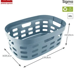 Sunware Aufbewahrungsboxen^Sigma Home 45 Liter Korb - Blue