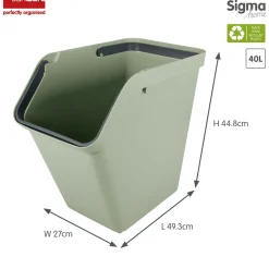 Sunware Aufbewahrungsboxen^Sigma home 40 Liter green Sortiereinheit - Set von 2