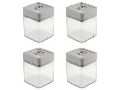 Sunware Schüssel & Schalen-Sigma home 0,6 Liter Set von 4 Vorratsdose - Grey