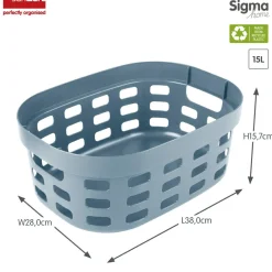 Sunware Sigma home 15 Liter Korb - Blue< Aufbewahrungsboxen