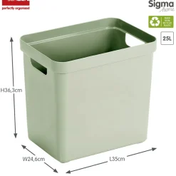 Sunware Sigma home 25 Liter Aufbewahrungsbox - Green< Aufbewahrungsboxen