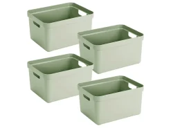 Sunware Aufbewahrungsboxen^Sigma home 32 Liter Green Aufbewahrungsbox - Set von 4