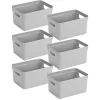 Sunware Aufbewahrungsboxen^Sigma home 13 Liter Grey Aufbewahrungsbox - Set von 6