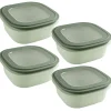 Sunware Schüssel & Schalen-Sigma home 2,8 Liter Set von 4 Frischhaltedose - Green