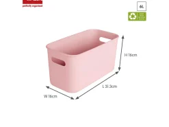 Sunware Aufbewahrungsboxen^Sigma home 6 Liter cube box - Pink